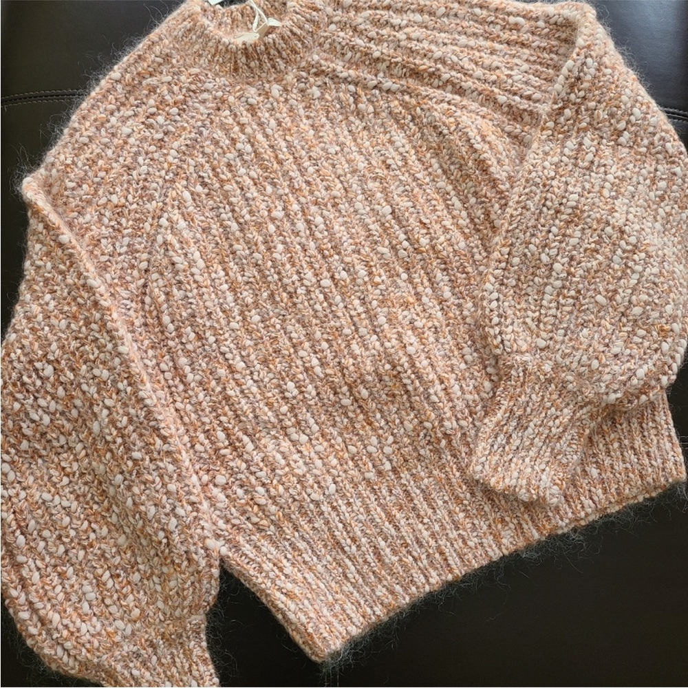 SEZANE Lyra Chunky Knit Jumper / Sweater in Earth / Terre sz S - Picture 9 of 13